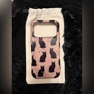 Burga black cat phone case for iPhone 17 Pro brand new